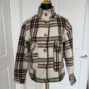 Bagatelle Multicolor Plaid Jacket size Medium